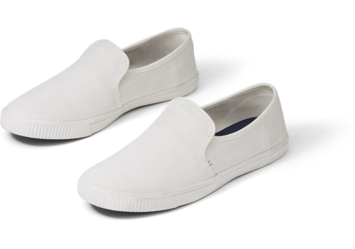 Toms Clemente Slip On White - Womens - 09745-JMQZ